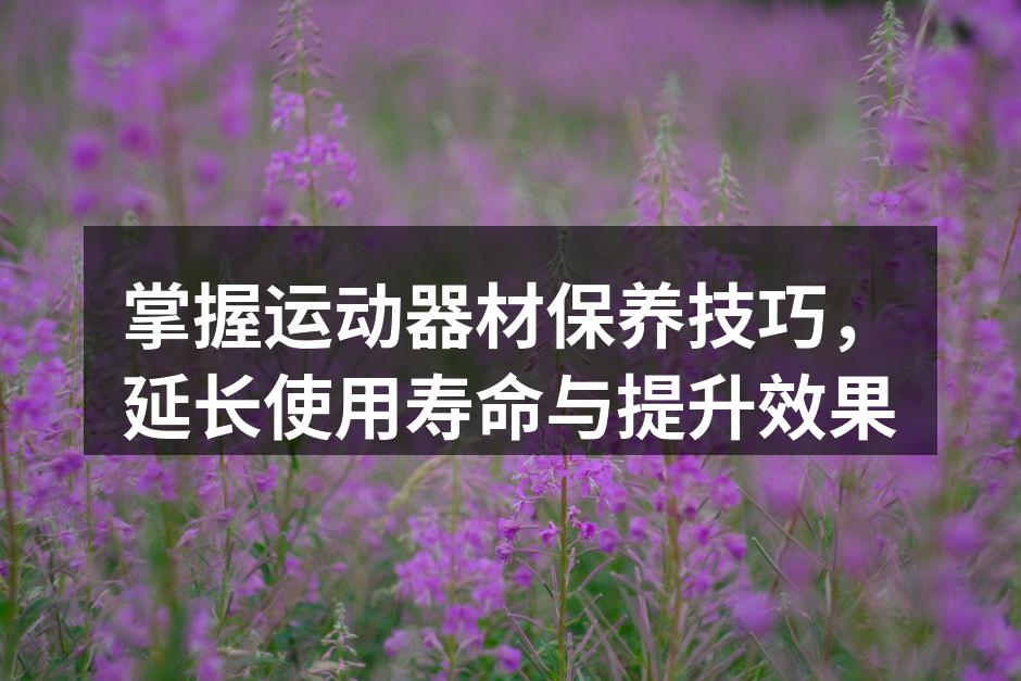 运动器材清洁与保养
